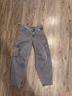 wild fable Gray Cropped Cargo Pants